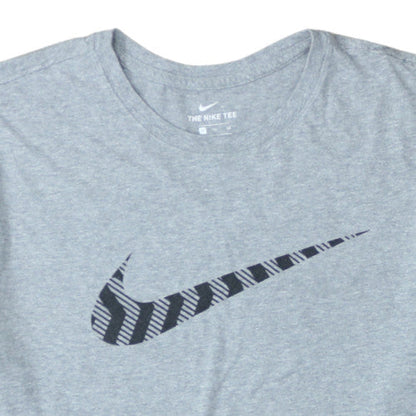 Nike Men's Grey Athletic Fit Crew Neck Short Sleeve T-Shirt XL
