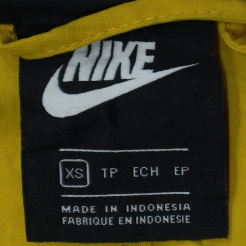 Nike Air Men's Yellow Black XS Windbreaker Hooded Activewear Jacket