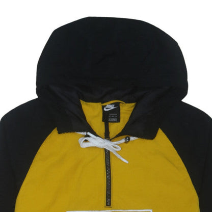 Nike Air Men's Yellow Black XS Windbreaker Hooded Activewear Jacket