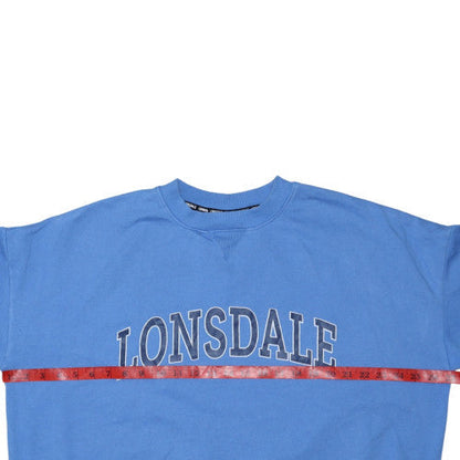 Lonsdale Women Blue Crew Neck Pullover Sweatshirt Size 14