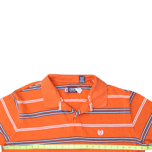 Chaps Men's Orange Striped Cotton Polo Shirt XLT Classic Fit