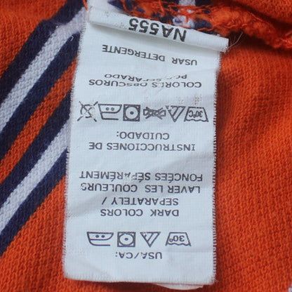 Chaps Men's Orange Striped Cotton Polo Shirt XLT Classic Fit