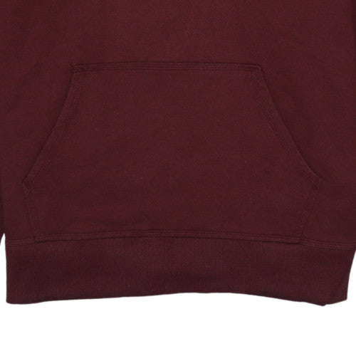 Champion Mens Burgundy Hoodie L Pullover Fleece Cotton Blend