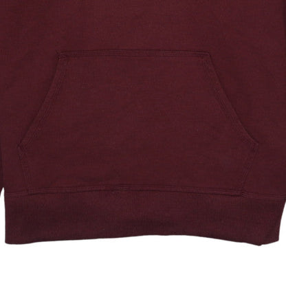 Champion Mens Burgundy Hoodie L Pullover Fleece Cotton Blend