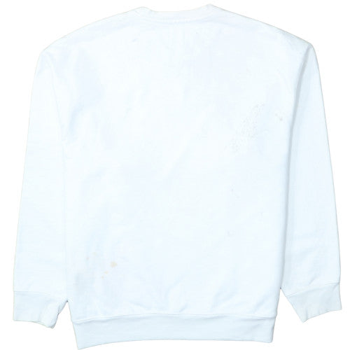 Levi's Women's White Relaxed Fit Crew Neck Sweatshirt Size L