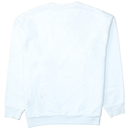 Levi's Women's White Relaxed Fit Crew Neck Sweatshirt Size L