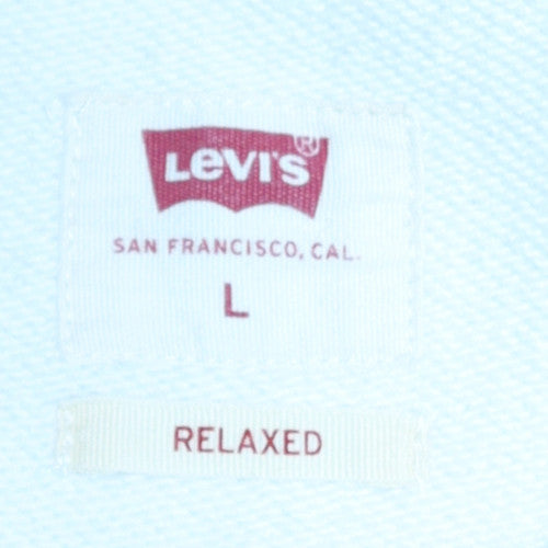 Levi's Women's White Relaxed Fit Crew Neck Sweatshirt Size L