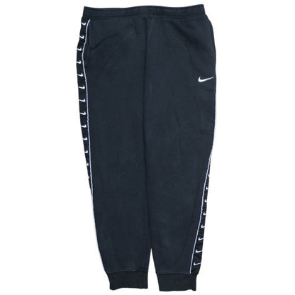 Nike Men's Black Jogger Trousers L Logo Fleece Casual Pants