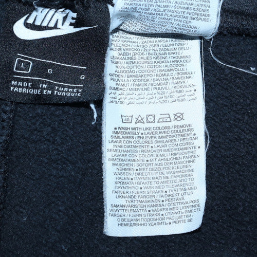 Nike Men's Black Jogger Trousers L Logo Fleece Casual Pants