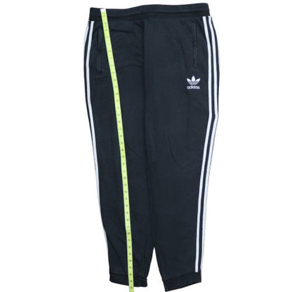 Adidas Womens Black Jogger Trousers L Regular Cotton Blend