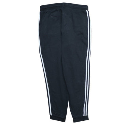 Adidas Womens Black Jogger Trousers L Regular Cotton Blend
