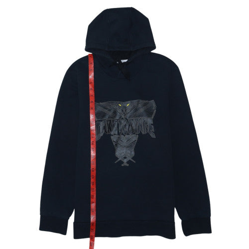 Adidas Men's Black Pullover Hoodie M Graphic Print Sportswear