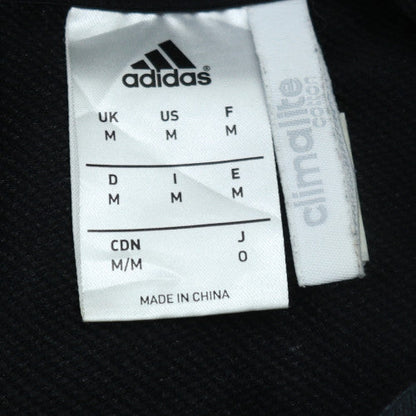 Adidas Men's Black Pullover Hoodie M Graphic Print Sportswear