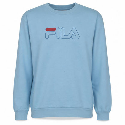 Fila Men’s Blue Pullover Sweatshirt Small Crew Neck Logo Sportswear