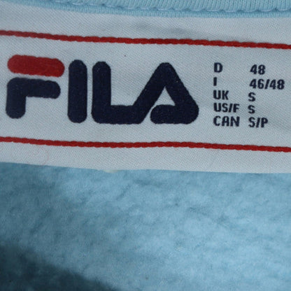 FILA Men’s Blue Pullover Sweatshirt Small Crew Neck Logo Sportswear