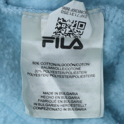FILA Men’s Blue Pullover Sweatshirt Small Crew Neck Logo Sportswear