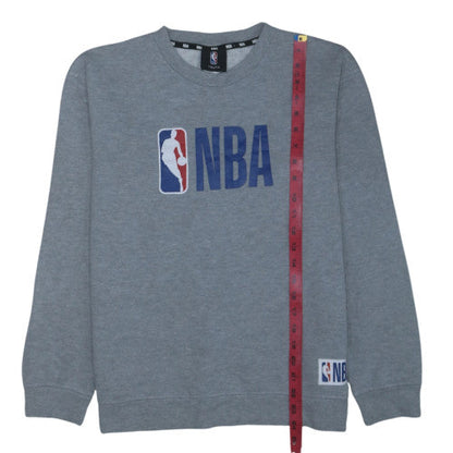NBA Boys Grey Cotton Blend Crew Neck Sweatshirt Size 14 Youth