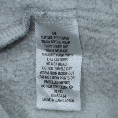 NBA Boys Grey Cotton Blend Crew Neck Sweatshirt Size 14 Youth