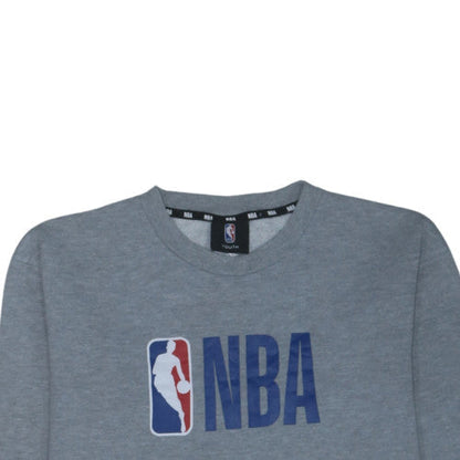 NBA Boys Grey Cotton Blend Crew Neck Sweatshirt Size 14 Youth