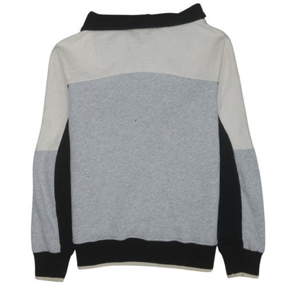 Rip Curl Womens Grey 1/2 Zip Sweatshirt Size M Fleeced Cotton Blend
