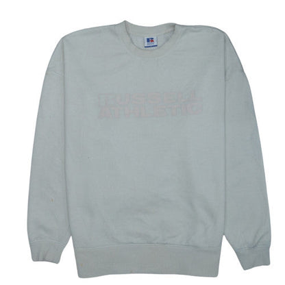 Russell Athletic Women's Ivory Crew Neck Pullover Sweatshirt Size 12