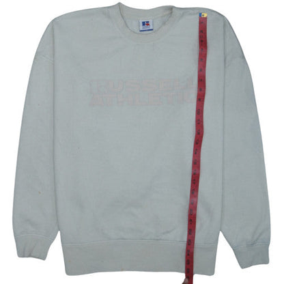 Russell Athletic Women's Ivory Crew Neck Pullover Sweatshirt Size 12