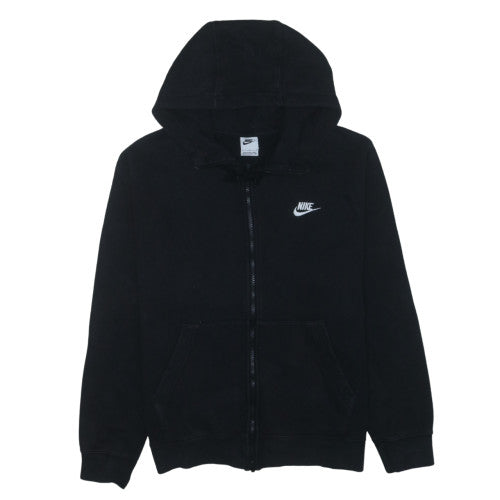 Nike Men's Black Full Zip Hoodie L Sports Fleece Sweatshirt