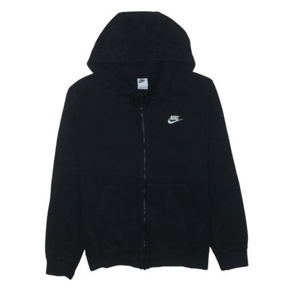 Nike Men's Black Full Zip Hoodie L Sports Fleece Sweatshirt