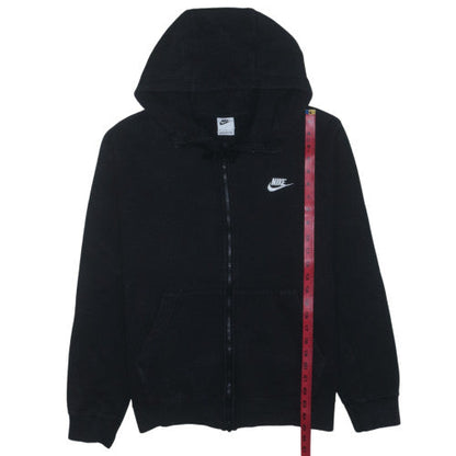 Nike Men's Black Full Zip Hoodie L Sports Fleece Sweatshirt