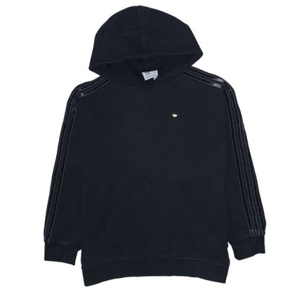 Adidas Women Black Hoodie Size 8 Pullover Hooded Sweatshirt
