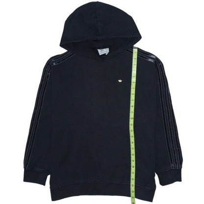 Adidas Women Black Hoodie Size 8 Pullover Hooded Sweatshirt