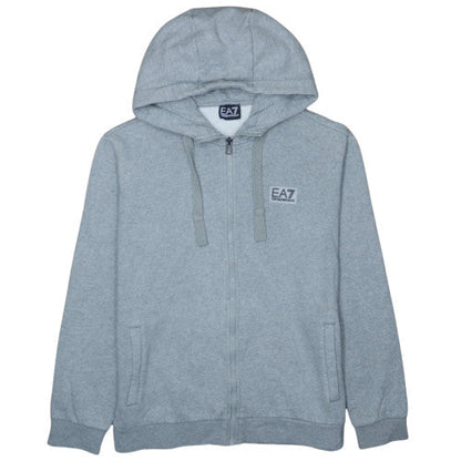 Emporio Armani EA7 Men's Grey Full Zip Hoodie Size L