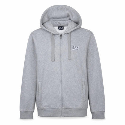 Emporio Armani EA7 Men's Grey Full Zip Hoodie Size L
