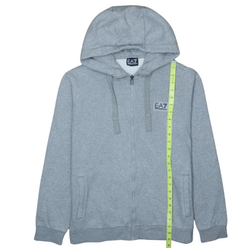 Emporio Armani EA7 Men's Grey Full Zip Hoodie Size L