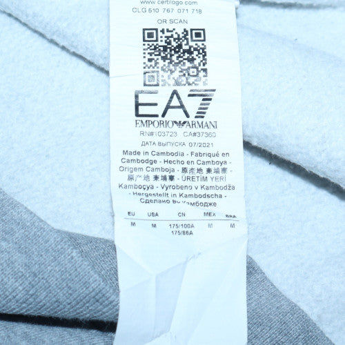 Emporio Armani EA7 Men's Grey Full Zip Hoodie Size L