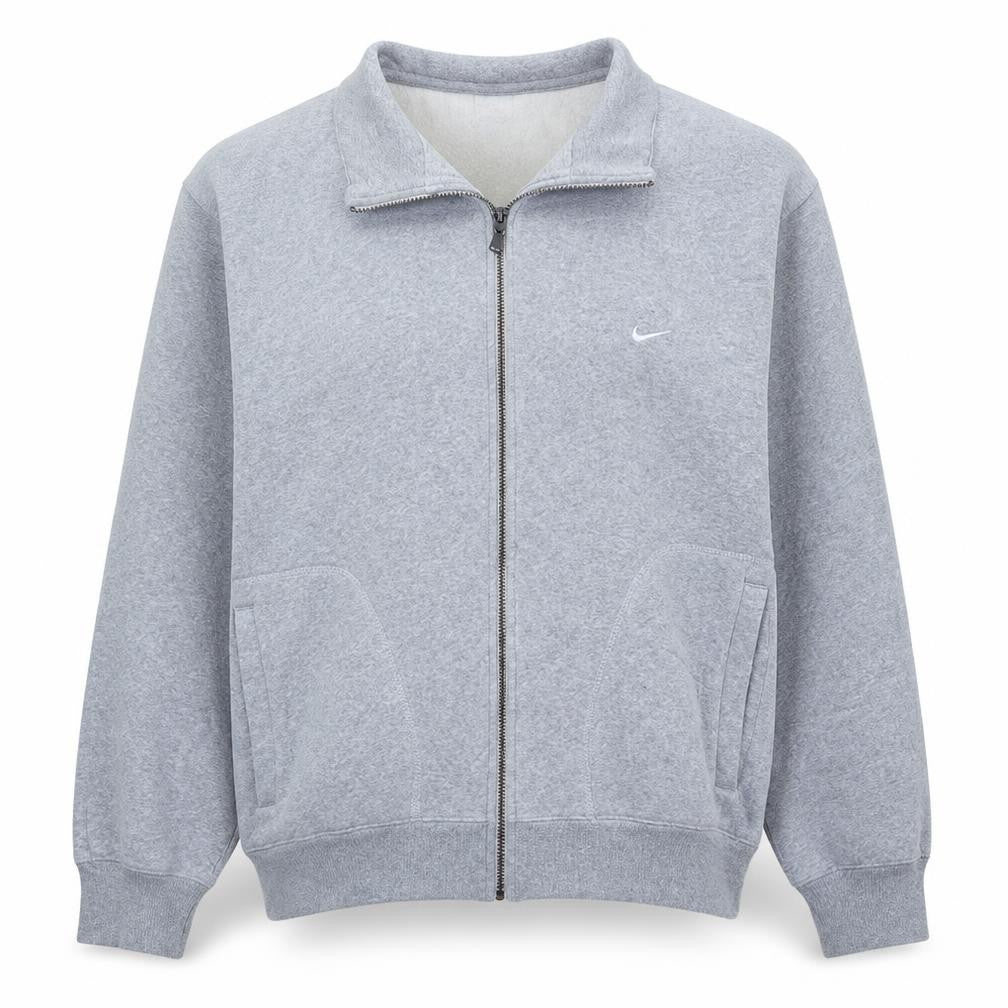 Nike Mens Grey Full Zip Sweatshirt L Classic Fleece