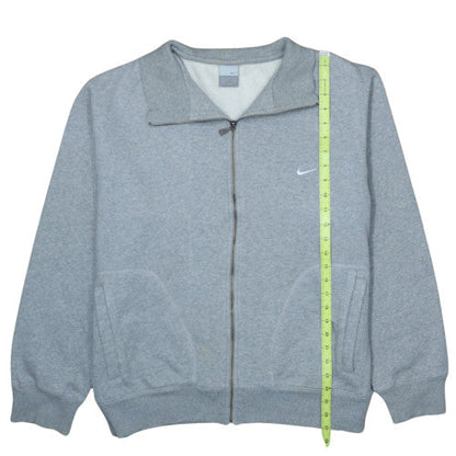 Nike Mens Grey Full Zip Sweatshirt L Classic Fleece