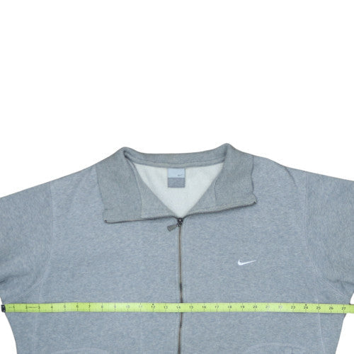 Nike Mens Grey Full Zip Sweatshirt L Classic Fleece