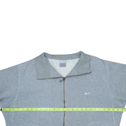 Nike Mens Grey Full Zip Sweatshirt L Classic Fleece