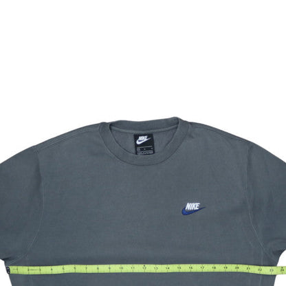 Nike Men's Grey Crew Neck Pullover Sweatshirt Size M Sports Style