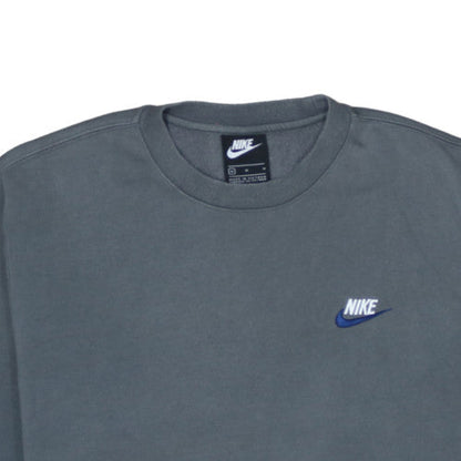 Nike Men's Grey Crew Neck Pullover Sweatshirt Size M Sports Style