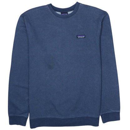 Patagonia Men's Blue Organic Cotton Crew Neck Pullover Sweatshirt M