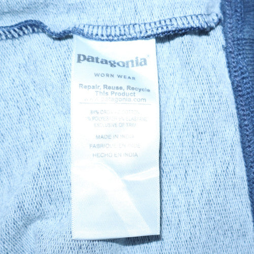 Patagonia Men's Blue Organic Cotton Crew Neck Pullover Sweatshirt M
