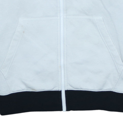 Nike Men’s Black Grey Full Zip Sweatshirt L Fleece Logo Jacket