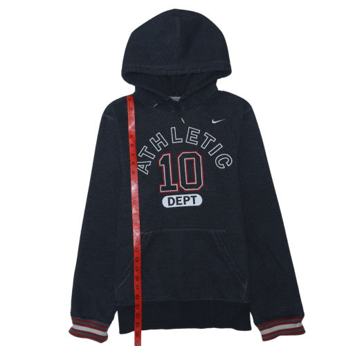 Nike Women Black Small Pullover Hoodie Athletic Dept Logo