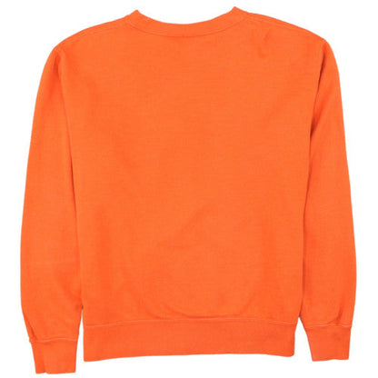 Nike Men's Orange Crew Neck Pullover Sweatshirt Medium Cotton Blend