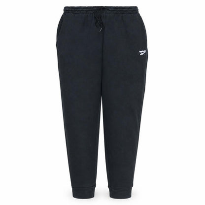 Reebok Womens Black XL Jogger Fleece Sweatpants with Logo