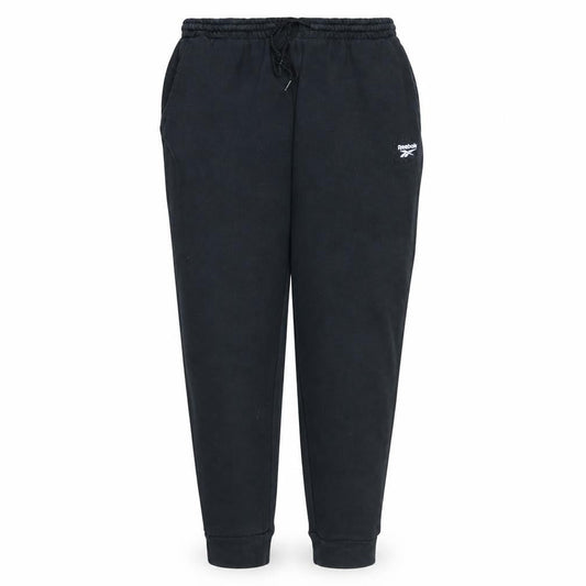 Reebok Womens Black XL Jogger Fleece Sweatpants with Logo