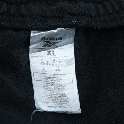 Reebok Womens Black XL Jogger Fleece Sweatpants with Logo