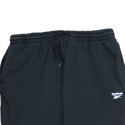 Reebok Womens Black XL Jogger Fleece Sweatpants with Logo
